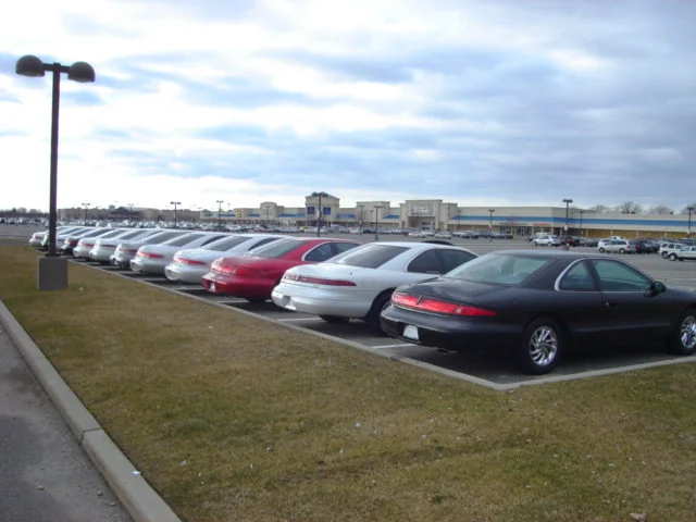 Club members at a car show
